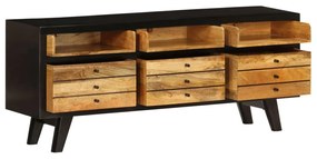 Móvel de TV em madeira de mangueira maciça 120x30x50 cm
