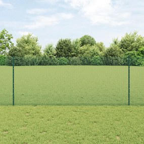 vidaXL Conjunto de Cerca de Jardim Conjunto de 2 Verde Aço Galvanizado