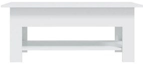 Mesa de centro 102x55x42 cm aglomerado branco