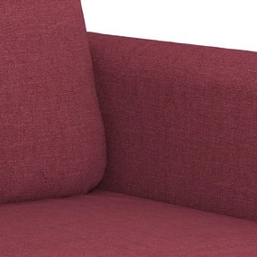 Sofá de 2 Lugares Chloé - Em Tecido - Cor Vermelho Escuro - 158x77x80