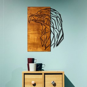 Acessório Decorativo de Parede Kartal – Nogueira e Preto – 47 x 58 cm