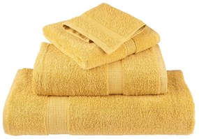 12pcs Conjunto toalhas banho premium SOLUND 600gsm dourado
