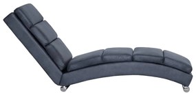 Chaise longue camurça artificial cinzento