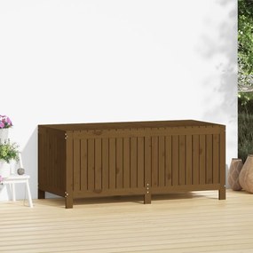 Caixa de arrumação jardim 147x68x64cm pinho maciço castanho-mel