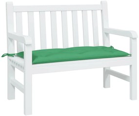 Almofadão p/ banco de jardim 100x50x7cm tecido oxford verde