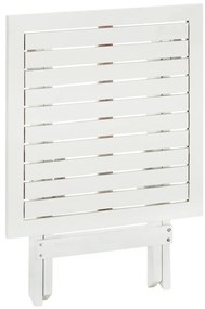 Mesa de bistrô 46x46x47 cm madeira de acácia sólida branco