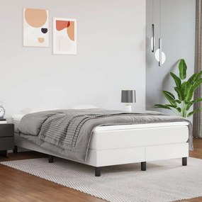 Estrutura de cama 120x200 cm couro artificial branco