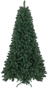 HOMCOM Árvore de Natal Artificial 210 cm com 1064 Ramos e Base Dobrável Árvore de Natal Verde | Aosom Portugal