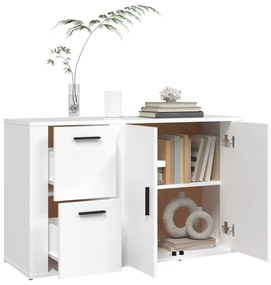 Aparador 100x33x59,5 cm derivados de madeira branco