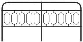 Cabeceira de cama 200 cm metal preto