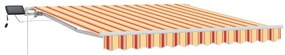 Toldo Retrátil Amarelo e laranja 300 x 250 cm amarelo e laranja