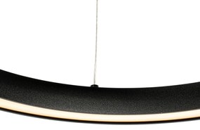 Candeeiro de suspensão preto 40cm c/ LED 3-níveis dimmer - Girello