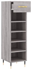 Sapateira 30x35x105 cm derivados de madeira cinzento sonoma