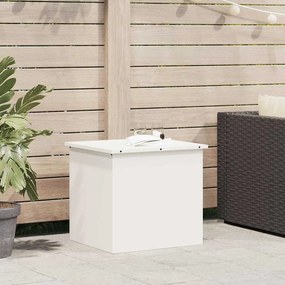 vidaXL Caixa de Armazenamento Externa Branco 55 x 50.5 x 50 cm