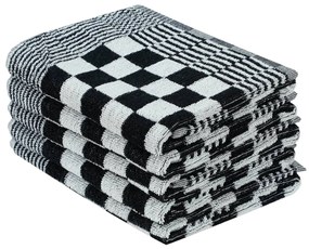 Conjunto de panos de cozinha 20 pcs algodão preto e branco