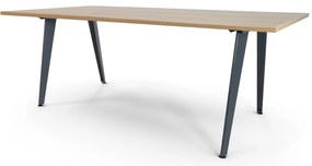 Mesas de Reuniões 2000x1200mm Antracite / Carvalho Mediterrâneo