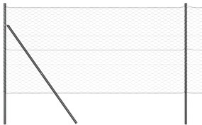 Cerca Hexagonal vidaXL Cinza 1.4x10 m Aço