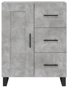 Armário alto 69,5x34x180 cm derivados de madeira cinza cimento