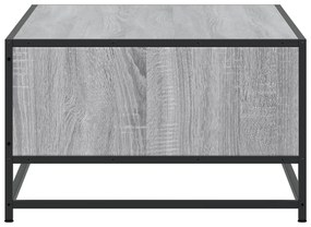 Mesa de centro 100x57x35cm deriv. madeira/metal cinzento sonoma