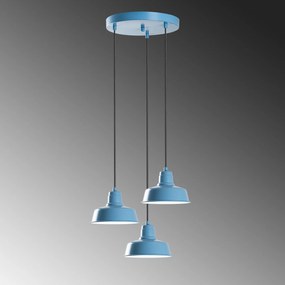 Candeeiro Chandelier Memati – Azul Claro – Diâmetro 45 cm
