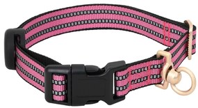 Peitoral para cães com trela e coleira ajustável XL rosa