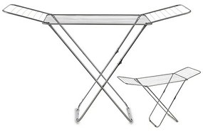 Estendal de Roupa Dobrável Ferro Prateado (183 x 50,5 x 105 cm)