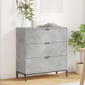 vidaXL Buffet Cinzento cimento 79.5 x 33 x 82 cm Madeira processada