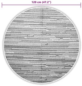 Tapete de exterior Ø120 cm ARAKIL PP castanho
