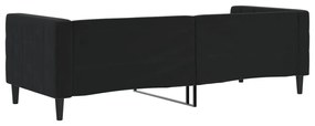 Sofá-cama 80x200 cm veludo preto