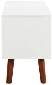 Móvel de TV 110x35x50 cm madeira de acácia maciça e MDF