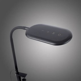 Moderna lâmpada de fixação preta regulável com LED - Kiril Moderno