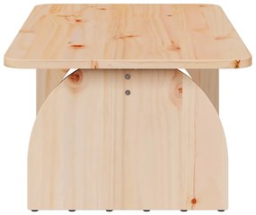 Mesa de centro Natural 80 x 50 x 31 cm Madeira de pinho maciça