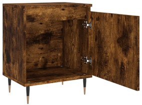 Mesa de cabeceira 40x30x50 cm deriv. madeira carvalho fumado