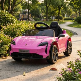 Carro Infantil bateria 12V Porsche Taycan Rosa