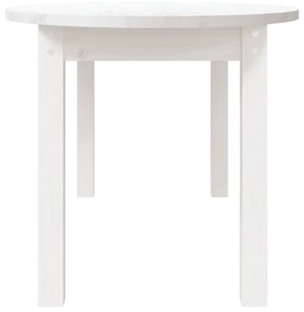 Mesa de centro 110x55x45 cm madeira de pinho maciça branco