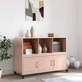 Aparador 100,5x39x72 cm aço rosa