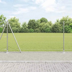 Cerca Hexagonal vidaXL 1,2x10 m Aço Galvanizado