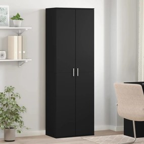 Aparador alto 60x35x180 cm derivados de madeira preto