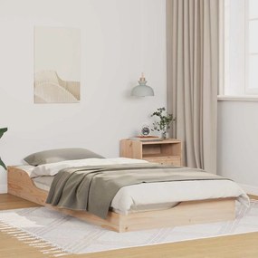 vidaXL Estrutura de cama de chão Castanho 100 x 200 cm