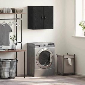 vidaXL Armário de Parede Carvalho Preto 60 x 31 x 60 cm