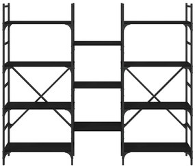 Estante 160x28,5x136,5 cm derivados de madeira preto