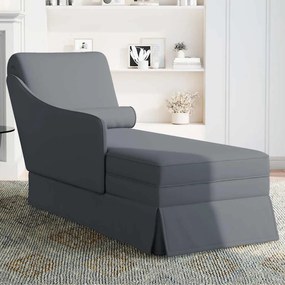 Chaise lounge c/ reforço/apoio de braços direito veludo