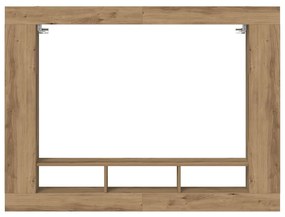 Armário de TV Wall-Mounted vidaXL Carvalho Artesanal 152x22x113 cm