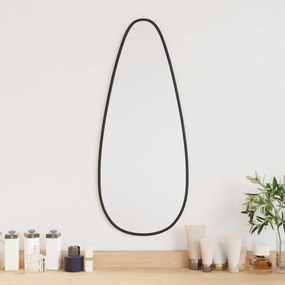 vidaXL Espelho de parede 60x25 cm preto