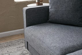 Sofá de 2 Lugares Eva – Cinzento – 155 cm x 82 cm x 90 cm