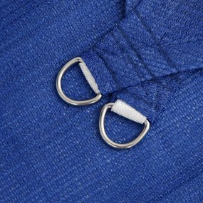 Para-sol estilo vela retangular 160 g/m² 5x7 m PEAD azul