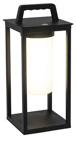Candeeiro de mesa moderno preto recarregável LED - DENLU Moderno