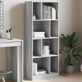 vidaXL Estante 57x28,5x141 cm derivados de madeira cinzento sonoma