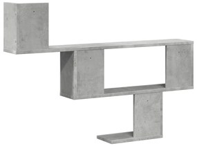 Prateleira de parede 100x15x70 cm deriv. madeira cinza cimento