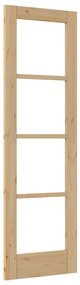 Porta Interior com Vidro 'ORKDAL'61x198,5x4 cm Madeira Sólida Pinus